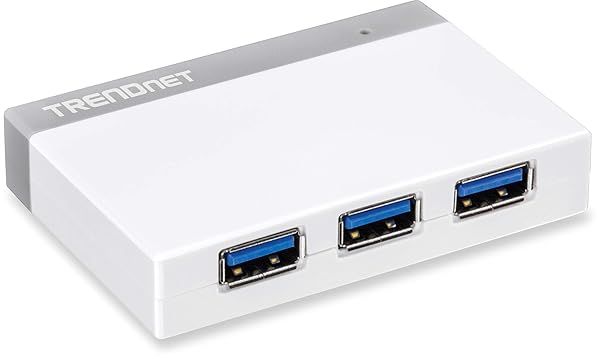 Buy TRENDnet 4-Port USB 3.0 Ultra-Mini Hub - 5Gbps Speed, Power Adapter, Plug & Play, Backward Compatible - TU3-H4