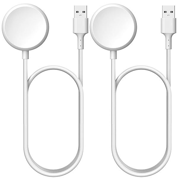 TUCANA USB Charger Cable Compatible for Google Pixel Watch (2PCS, White)