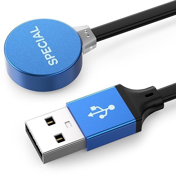 TUSITA MCC S Magnetic Charging Cable Only Compatible with Olight Flashlight Baldr RL Mini S BL, PL-Mini 1 2 - Special,100cm