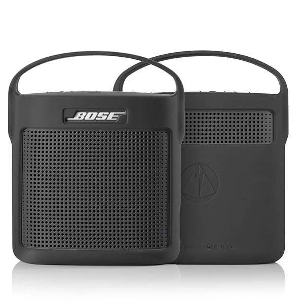 TXEsign Silicone Stand Up Case for Bose SoundLink Color II - Durable, Protective, with Handle - Dark Gray