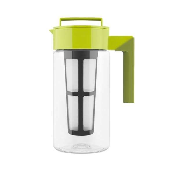 Takeya Premium Iced Tea Maker - BPA Free, 1 Quart, Avocado | Fast Flash Chill Technology Made in USA
