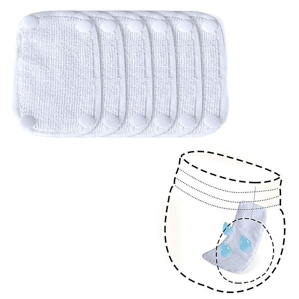 Teamoy Reusable Female Dog Diaper Pads Pack of 6 for Easy Clean and Comfort