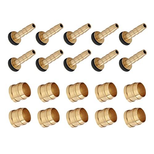 10 Set Tektro Olive Hose Inserts for Hydraulic Disc Brake Replacement - High-Quality Bike Parts