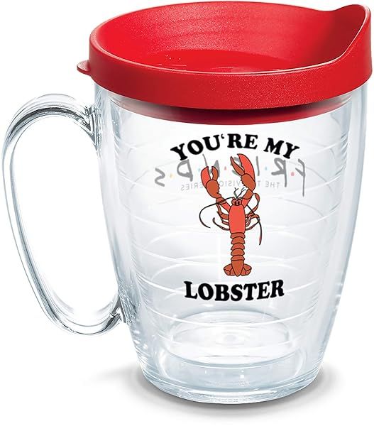 Tervis Friends Lobster Double Walled Insulated Tumbler Travel Cup 16oz Made in USA Keeps Drinks Cold and Hot Classic Design
