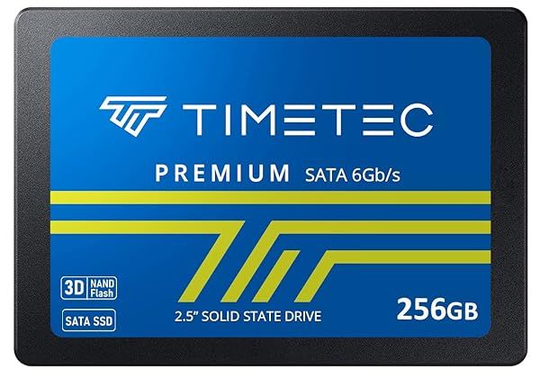 Timetec 256GB SSD 3D NAND SATA III - Fast 550 MB/s Read Speed for PC & Laptop Upgrade
