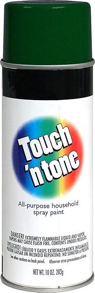 Touch N Tone Spray Paint 55271830 - 10 oz Gloss Hunter Green for Vibrant Finishes