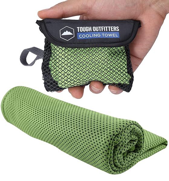 Stay Cool with Tough Outdoors Cooling Towels - Perfect for Neck & Face in Sports, Gym, Yoga & Camping