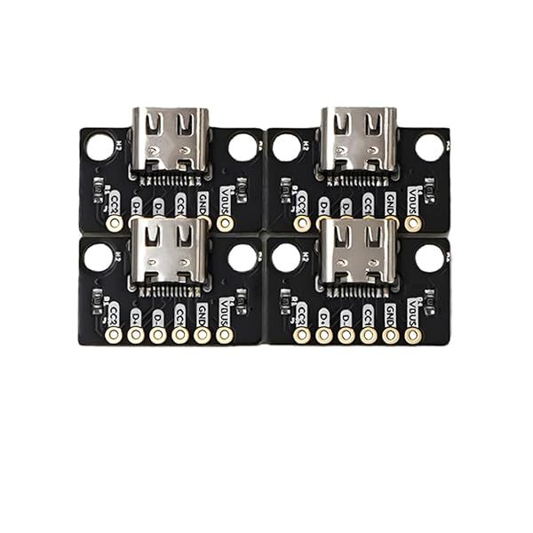 Buy Treedix 4pcs USB Type-C Breakout Board - Gold PCB Converter for Serial Connections