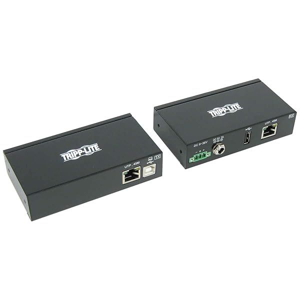 Tripp Lite 1 Port Industrial USB Over Cat6 Extender - ESD Protection, PoC, USB 2.0, 150 ft Mountable Solution
