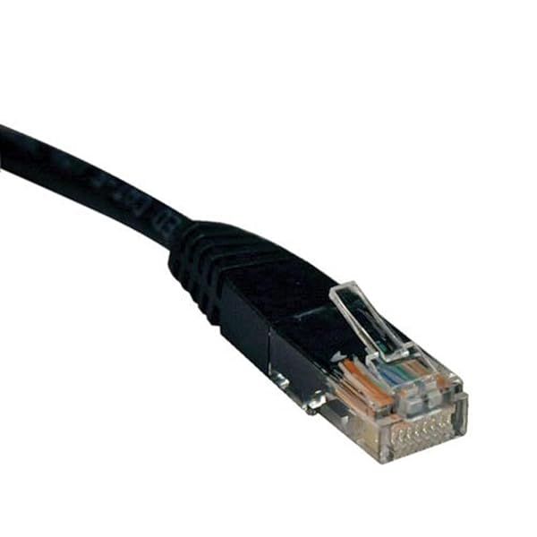Tripp Lite Cat5e 350MHz 100-ft Molded Patch Cable (RJ45 M/M) - High-Speed Black Ethernet Cable