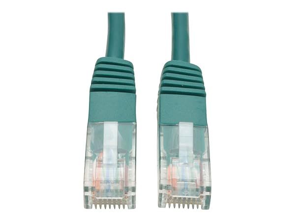 Tripp Lite 25-ft Cat5e 350MHz Molded Patch Cable (RJ45 M/M) - Green for Fast Networking