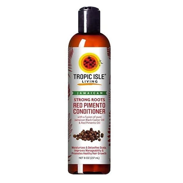Revitalize Your Hair with Tropic Isle Living Jamaican Strong Roots Red Pimento Conditioner - 8 Ounce