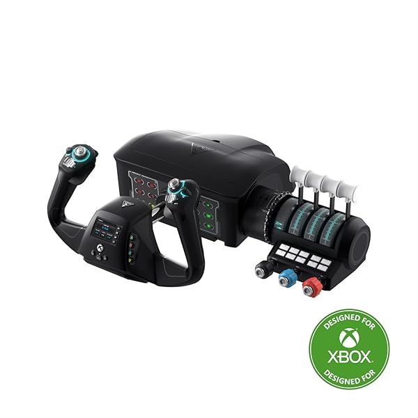 Ultimate Turtle Beach VelocityOne Flight Control System for Xbox & PC - Yoke, Throttle, Trim & Rudder Controls
