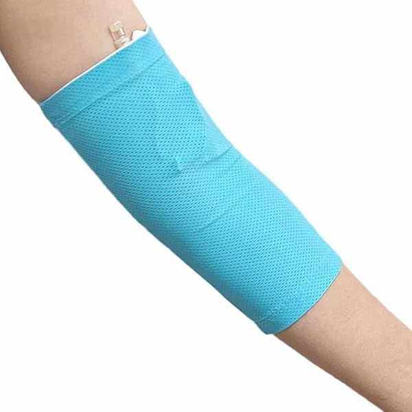 UMTEC PICC Line Nursing Sleeve Cast Protector Cover Ultra Soft Comfortable for Adults Kids Blue Size S Weight 88 to 210 Pounds