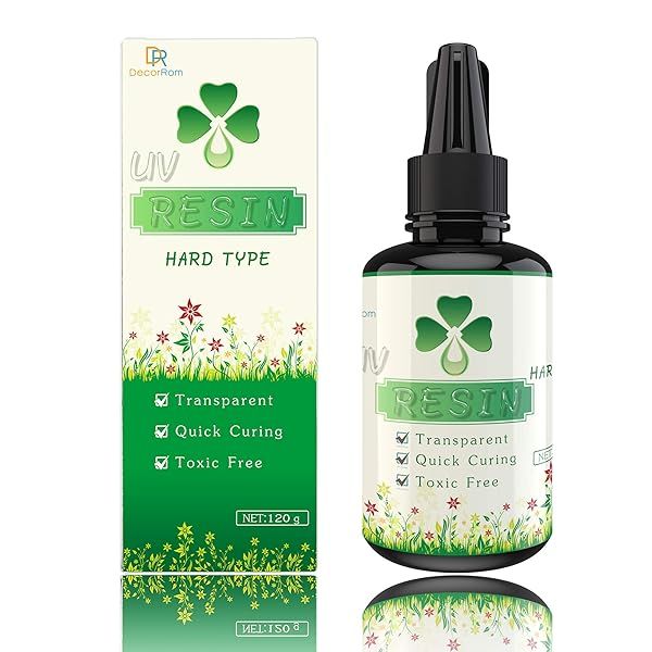 UV Resin for DIY Jewelry & Crafts - Crystal Clear, Sunlight Activated, 120g for Molding & Coating