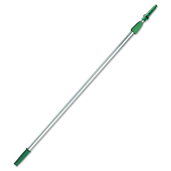Unger EZ250 Opti-Loc 8ft Aluminum Extension Pole - Durable, Lightweight, Green/Silver