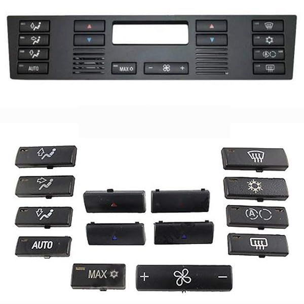 VIP KRoM Air Conditioner Heater Control Buttons Switch Set for BMW X5 E53 5 Series E39 520 VIP0493