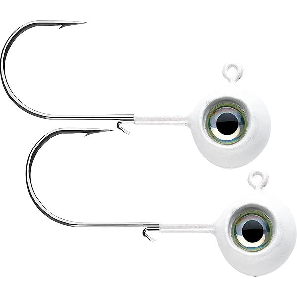 VMC Neon Moon Eye Jig 1/32 White Multi One Size for Fishing Lures and Tackle