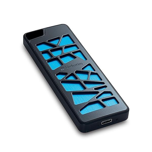 Verbatim 1TB VGX1000 Portable Gaming SSD Fast 1000 MBs PCIe NVMe USB-C External Solid State Drive for Gamers