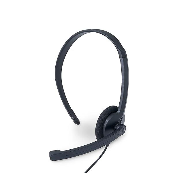 Verbatim Mono 3.5mm Headset with Microphone & In-Line Remote - Black | Best Quality Audio Accessory