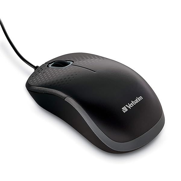 Verbatim USB Silent Corded Optical Mouse - Noiseless Click for PC, Mac & Laptop - Model 70749