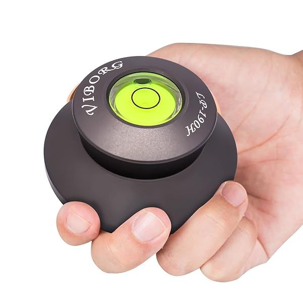 Viborg LP190H Record Weight Disc Stabilizer - 71x33mm Aluminum HiFi Vinyl Clamp for Turntables & Phonographs