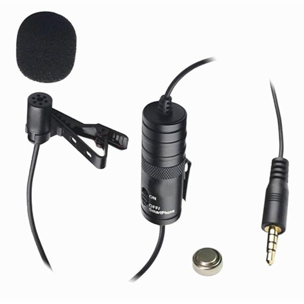 Vidpro XM-L External Microphone for Canon VIXIA HF R700 Camcorder Wired Lavalier microphone with 20' Audio Cable - Transducer type: Electret Condenser