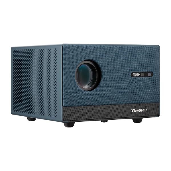 ViewSonic LX60HD 1080p LED Portable Projector with Google TV Auto Focus Bluetooth Wi-Fi for Smart Home Theater