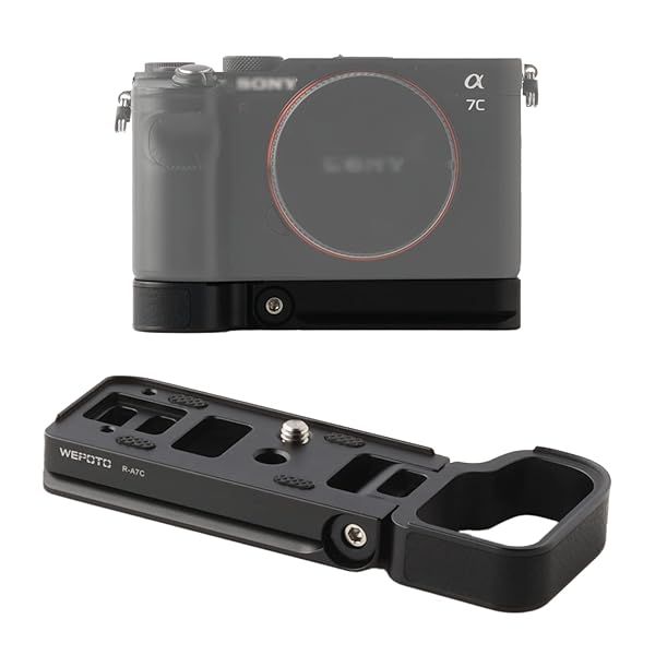 WEPOTO A7C Grip Quick Mounting Plate for Sony A7C Enhances Traction and Protects Against Abrasion