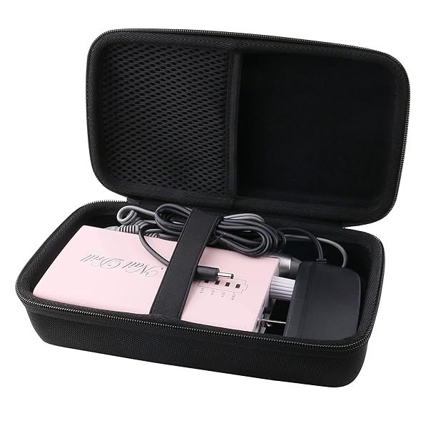 WERJIA Hard Carrying Case for MOCOWIND, MelodySusie & More - Perfect for Portable Nail Drill Machines