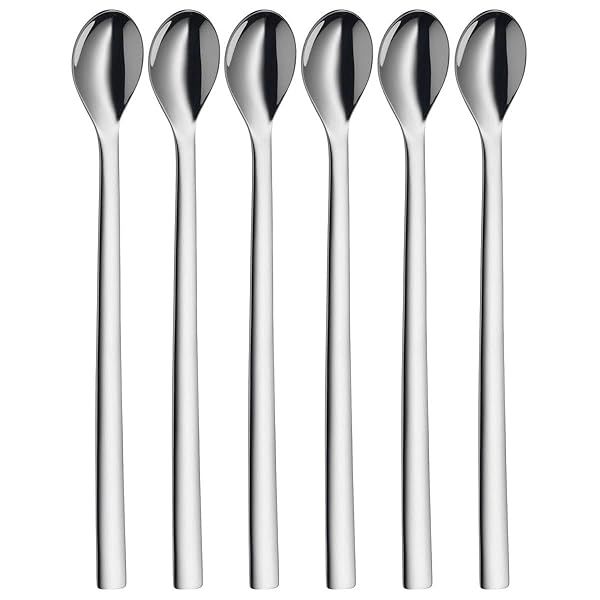 WMF Nuova Long Cocktail Spoon Set - 6 Stainless Steel Pieces for Perfect Mixing