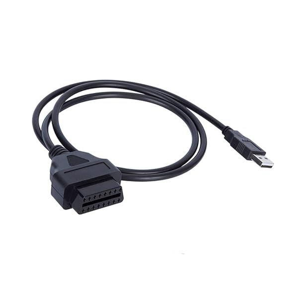 WSDMAVIS 16 Pins OBD2 Extension Cable to USB Female Port Charging Adapter for Car Connector