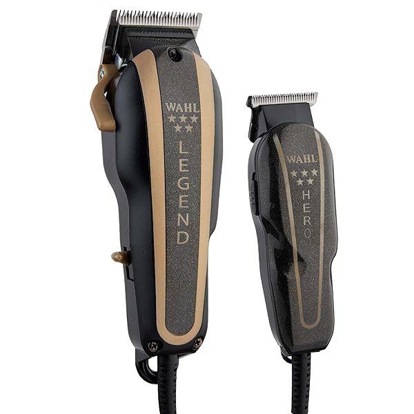 Wahl Professional Barber Combo: Legend Clipper & Hero Trimmer for Elite Hair Grooming