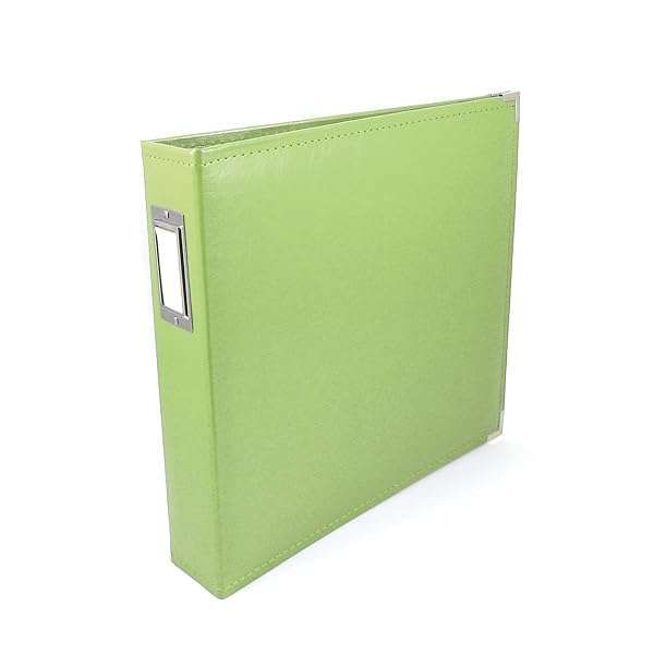 Protect Your Memories: We R Memory Keepers 12x12 Kiwi Photo Album with Acid-Free Faux Leather & 5 Page Protectors