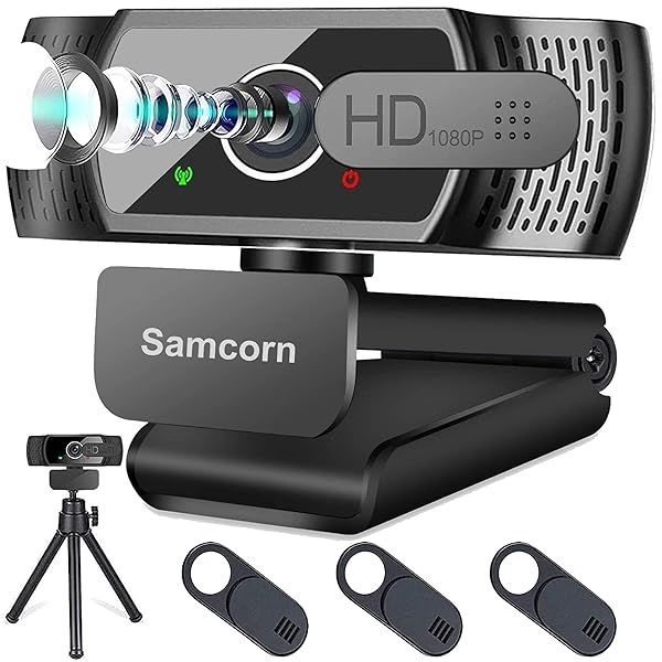 1080P HD Webcam with Microphone for Desktop & Laptop - Perfect for Video Calls, Streaming, Gaming & Conferencing