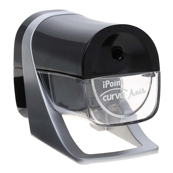 Westcott iPoint Curve Axis Electric Heavy Duty Pencil Sharpener 15512 for Quick and Efficient Sharpening