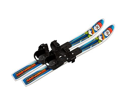Whitewoods Snowman 70cm Cross Country Ski Set for Kids Ages 2-4 Ideal for Backyard Fun