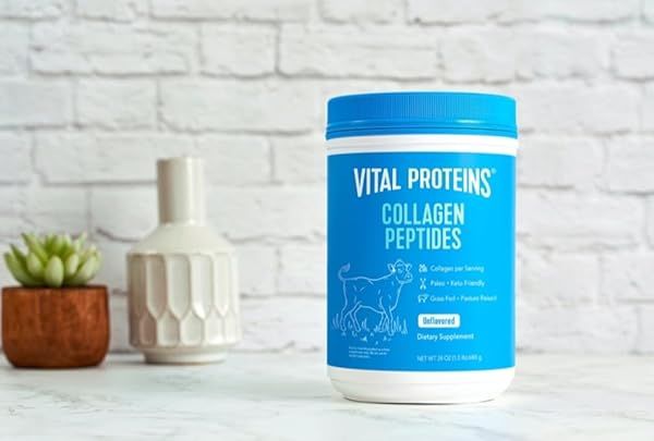 Whizzotech Vital Proteins 20g Collagen Peptides - Unflavored 1.5 lbs (24 OZ) for Healthy Skin & Joints