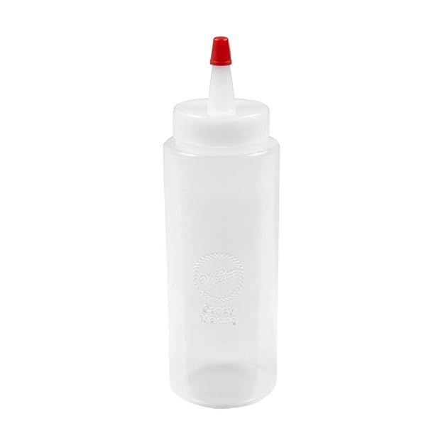 Wilton Squeeze Bottles 2-Piece Set - 6 Oz Squirt Bottles for Candy Melts & Sauces | Durable Plastic with Secure Tip Covers