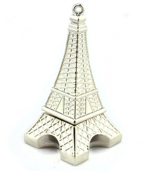 WooTeck 128GB Metal Eiffel Tower USB Flash Drive High Speed Storage Unique Design for Easy Data Transfer