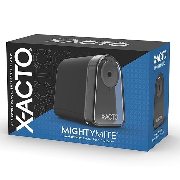 X-ACTO Mighty Mite Electric Pencil Sharpener Review: Black/Silver (Model 19501/19501X) - Best for Home & Office Use