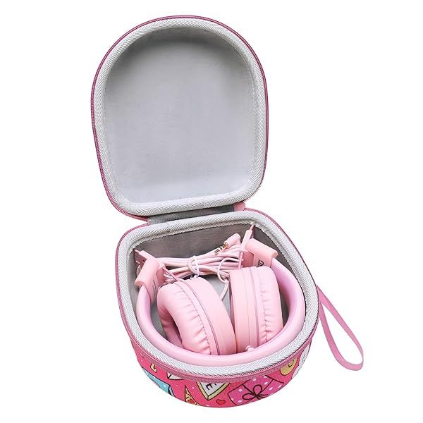 Kids Headphones Case Compatible with Elecder i37 Noot K11 iClever BTH12 HS19 BTH26 JoySpark-T5 Candy Bila BH03 EarFun IMYB MIDOLA MD-B01 Foldable Kid