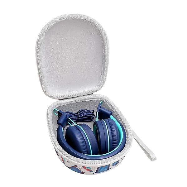 Kids Headphones Case Compatible with Elecder i37 Noot K11 iClever BTH12 HS19 BTH26 JoySpark-T5 Candy Bila BH03 EarFun IMYB MIDOLA MD-B01 Foldable Kid