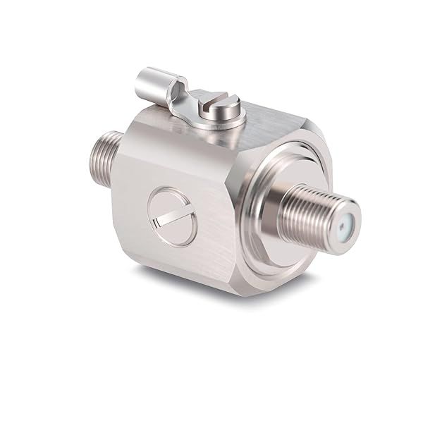 XRDS RF Lightning Arrestor F Female to F Female 75 Ohm Coaxial for Satellite Cable TV and Cell Phone Signal Booster Antennas