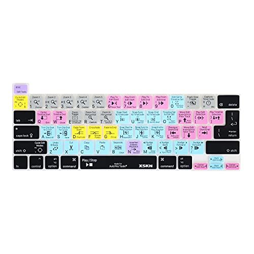 XSKN Avid Pro Tools Shortcuts Silicone Keyboard Cover for 2019 2020 MacBook Pro 16 inch A2141 13.3 inch A2251 A2289 A2338 M1 Touch Bar