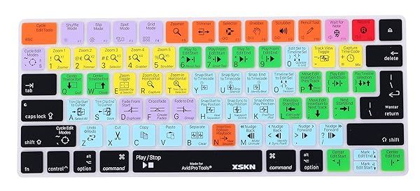 XSKN Avid Pro Tools Silicone Keyboard Cover for Apple Magic Keyboard 2015 MLA22LLA MLA22BA A1644 US EU Versions