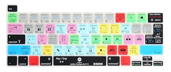 XSKN Silicone Keyboard Cover for MacBook Pro 16 inch A2141 and 13.3 inch A2338 M1 A2251 A2289 with Touch Bar and Touch ID