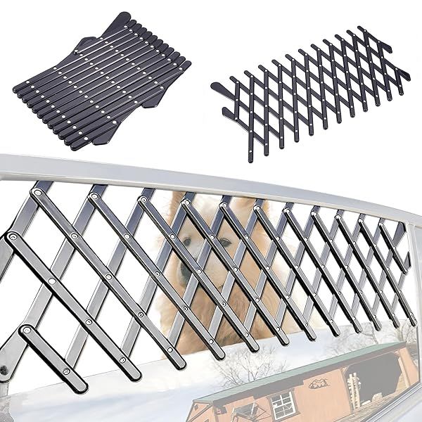 Xianghuang Technology Window Pet Gate Universal Dog Ventilation Grill Mesh Guard for Cars Trucks SUVs Small 2 Piece