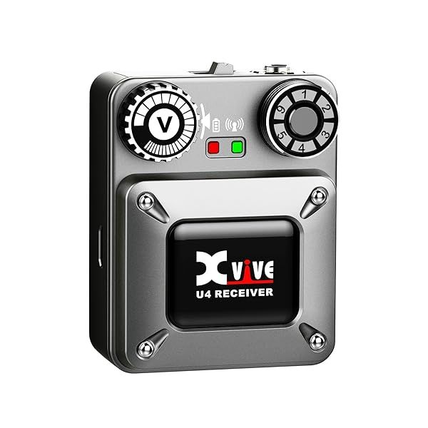 Xvive U4 Wireless In-Ear Monitor System: Pro IEM Transmitter & Receiver for Live Performance & Studio Use