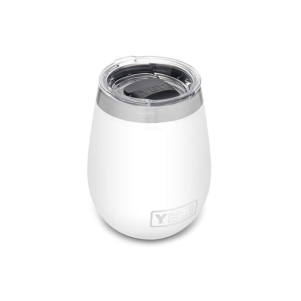YETI Rambler 10 oz Wine Tumbler - Vacuum Insulated Stainless Steel with MagSlider Lid in White